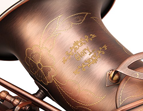 Image of GLORY High Grade Antique Finish Series PR1, E Flat Alto Saxophone with 11reeds,8 Pads Cushions,case,carekit