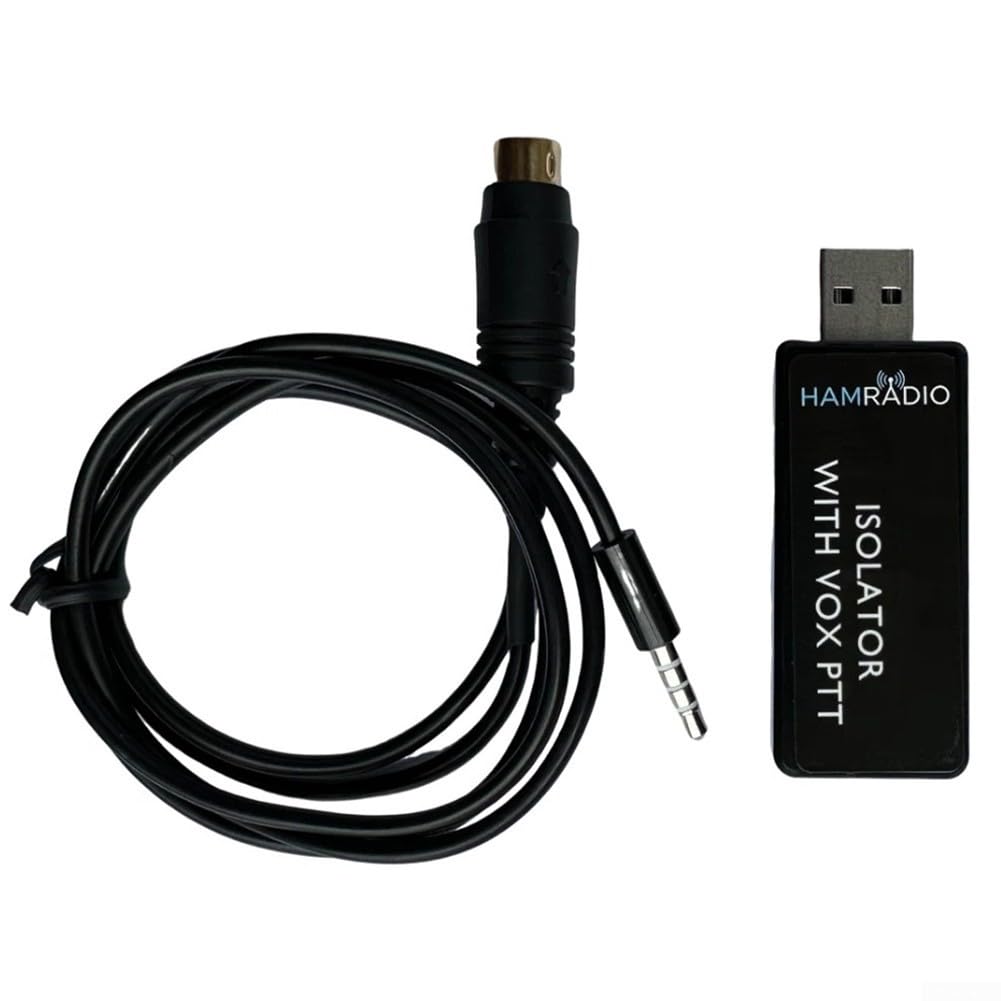 Ham Radio USB per adattatore audio con controllo PTT porta seriale e isolamento accoppiatore ottico per interfaccia modalità digitale (con connettore)