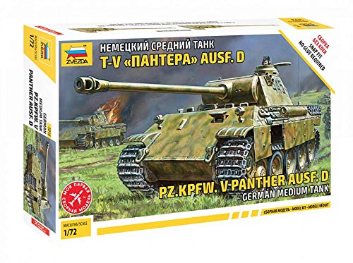 Preisvergleich Produktbild Zvezda 500785010 - 1:72 WWII Deutsche Panzerkampfwagen V Panther AUSF. D