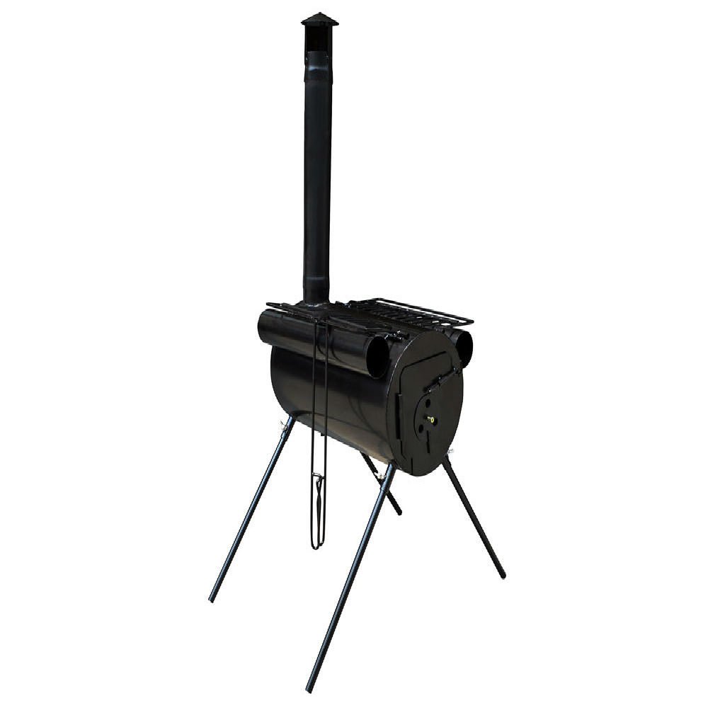 Amazon.com: Portable Military Camping Wood Stove Tent Heater Cot Camp  Ice-fishing Cooking Rv Steel Camping Wood Stove : Sports u0026 Outdoors