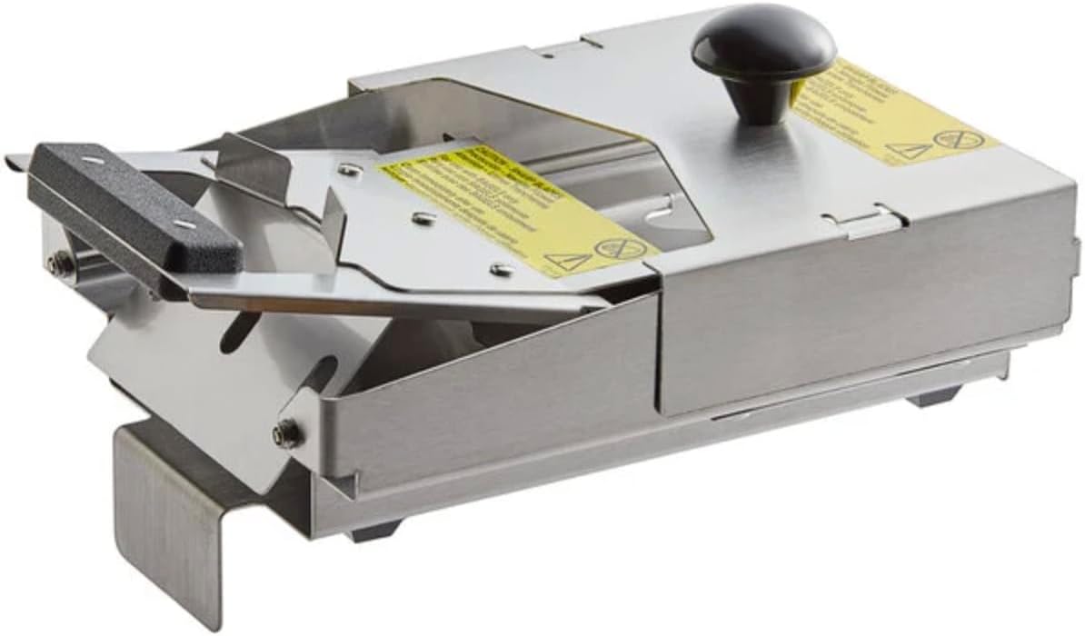 Commercial Manual Bagel Slicer with Safety Guard – Stainless Steel Bagel Cutting Machine for Bakeries, Cafes & Restaurants