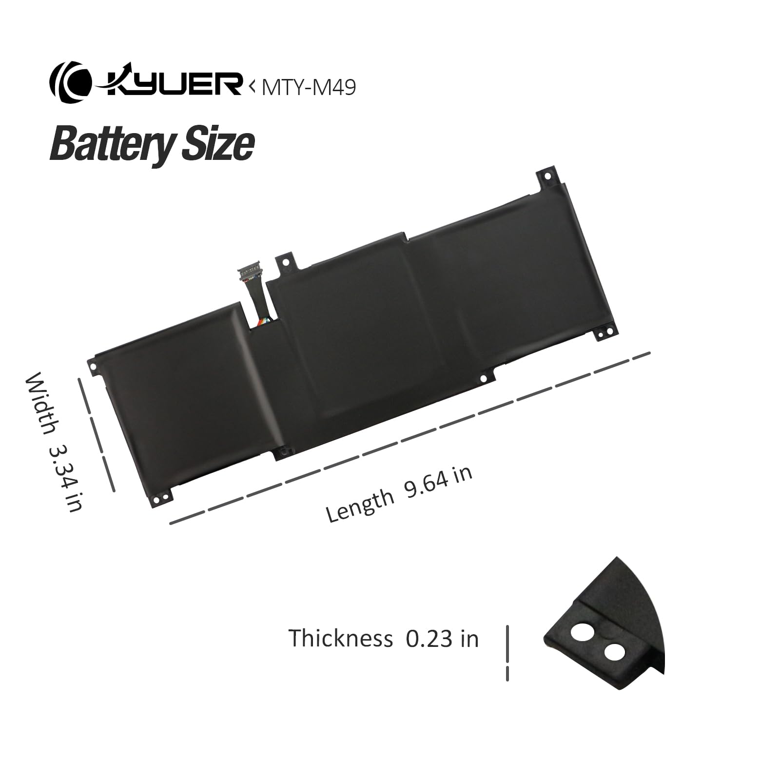 K KYUER BTY-M49 Laptop Akku für MSI Modern 14 B4M B4MW B10M B10MW B10R B10RAS B10RASW B10RBS B10RBSW B11M B11MO B11MOU B11MOL B11SB B11SBU B11SBL Prestige 14 A10M A10SC A10RAS A10RB A10RBS Summit E14