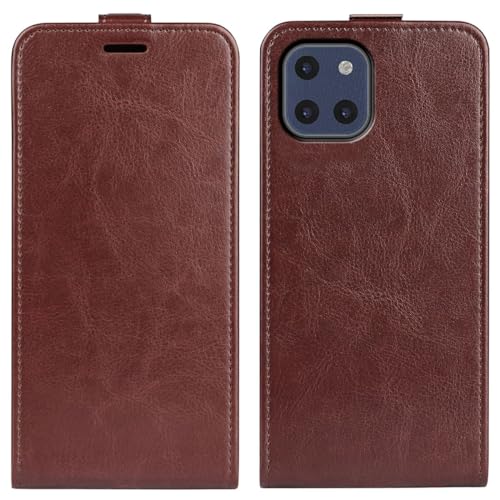 Étui de protection à rabat pour Samsung Galaxy A03 König Design marron