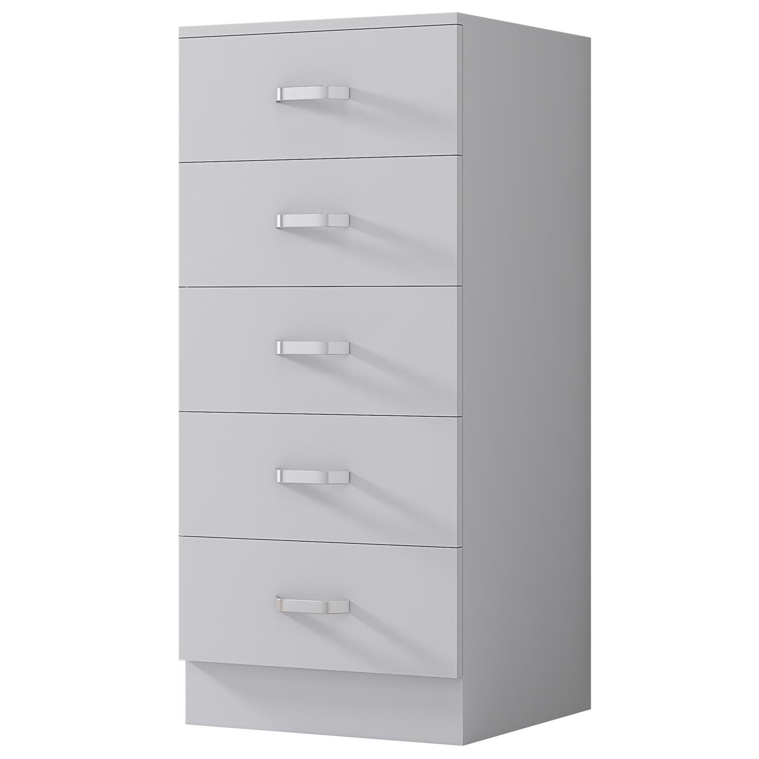 FWStyle 3 drawer matt white bedroom chest bedside table furniture. W40 x D40 x H56cm
