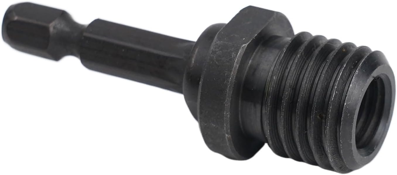 6.35mm Shank Adapter for Angle Grinder – M10 Connecting Rod with Hexagonal Handle, Carbon Steel M10 to For M16 Converter for Right-Angle Grinder Conversion