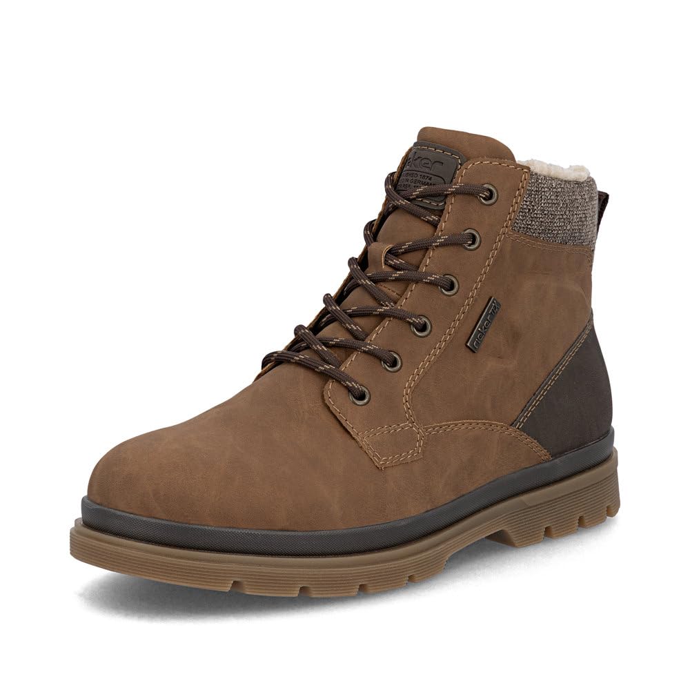 Rieker RiekerTEX F7010 Bottes d'hiver pour homme avec semelle amovible et imperméable