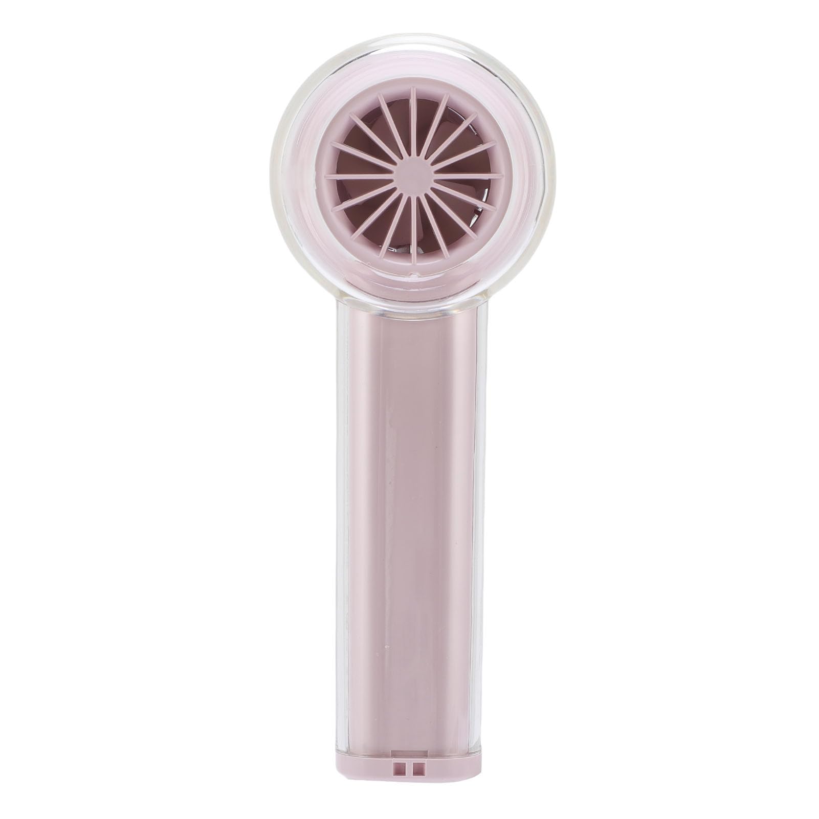 Ejoyous Ventilador de Hielo de Mano, Ventilador de Hielo Personal Recargable con Cuerpo Transparente ABS, Enfriador de de 3000 MAh, 6 Velocidades, 16000 RPM, Pantalla LED, para Viajes, Camping, (PINK)