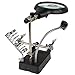 Neon 2.5X 7.5X 10X LED Light Magnifier & Desk Lamp Helping Hand Repair Clamp Alligator Auxiliary Clip Stand Desktop Magnifying Glasses