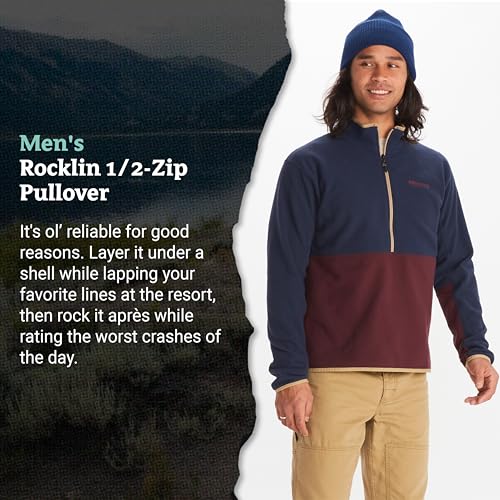 Image of MARMOT Men's Rocklin 1 /2 Zip, Lightweight Fleece Pullover Jacket