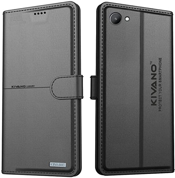 Image of Compatible with Realme C30 / Realme C30s Flip Cover | Leather Finish | Inside Pockets & Inbuilt Stand | Shockproof Wallet Style Magnetic Closure Back Cover Case