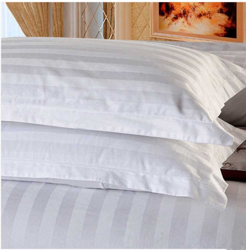 Kyniog - White Pillow Cases 2 Pack Cotton 100% - Envelope Closure - 400 Thread Count 50 x 75 cm (Oxford) - Super Soft Cozy and Breathable Standard Size Pillowcases