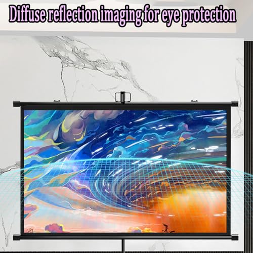 Pantalla de proyección con soporte ajustable 60in 16:9 miniatura 5