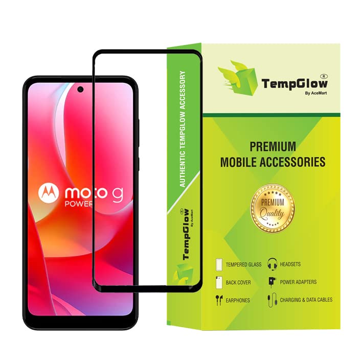 Image of Screen Protector for Motorola Moto G Power (Black) Tempered Glass Edge-to-Edge 6D Screen Guard With Installation Kit
