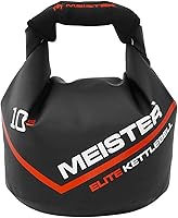 Meister Elite Portable Sand Kettlebell - Soft Fillable Sandbag Weights 10/15/20lb for Travel & Home Workouts