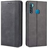 HualuBro Coque pour Infinix S5, Housse à Rabat en Retro PU Cuir Flip Cover Case Antichoc Magnétique Portefeuille Etui pour Infinix S5 X652 Coque (Noir) HualuBro Coque pour Infinix S5, Housse à Rabat en Retro PU Cuir Flip Cover Case Antichoc Magnétique Portefeuille Etui pour Infinix S5 X652 Coque (Noir)