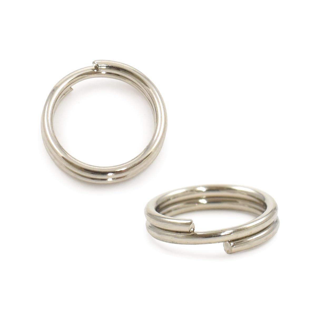 Amazon.co.jp: [PLATA] ステンレス アクセサリーパーツ 二重リング 
