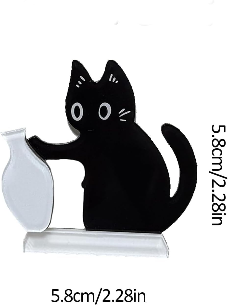 5Pcs Cat Whisker Keepsake Magnet Acrylic Pet Memorial Decor Refrigerator Ornament Cute Desk Wall Decor Cat Fur Holder
