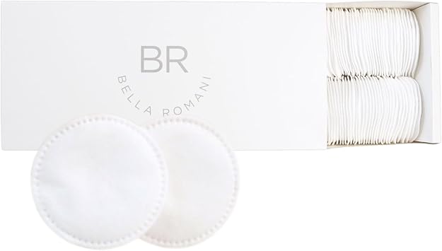 Cotton Rounds Makeup Remover Pads - Pack of 200 - Organic Pads, Lint Free, Eco-Friendly, Compostable, Unique Triple Layers & Ultra Soft - Nail Polish Remover White, 200