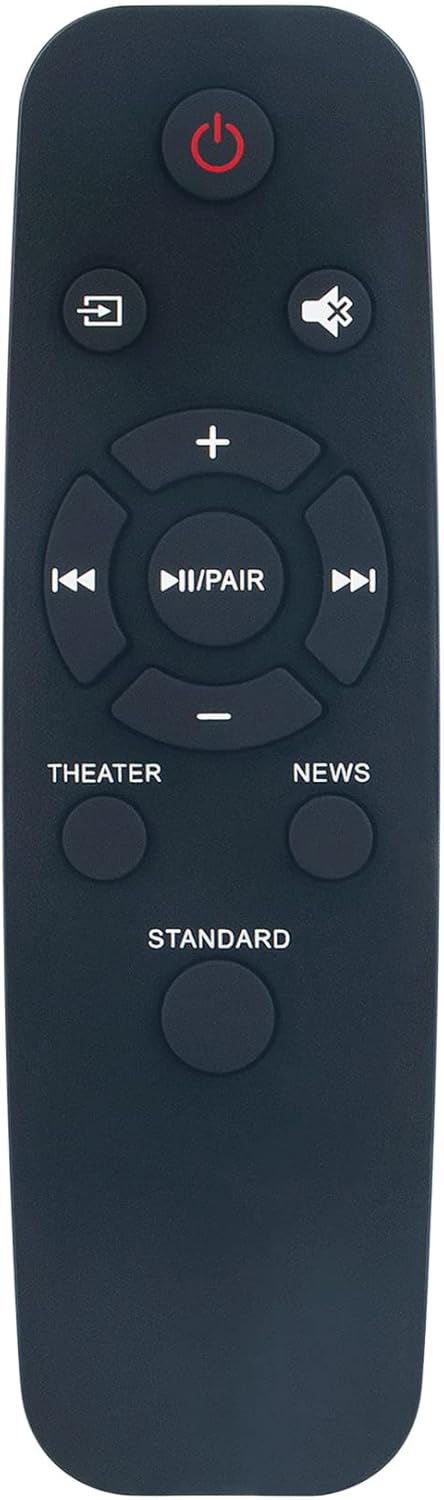 NS-HMSB20 Replacement Remote Control Applicable for Insignia 2.1 Channel Mini Soundbar NS-HMSB20 NSHMSB20