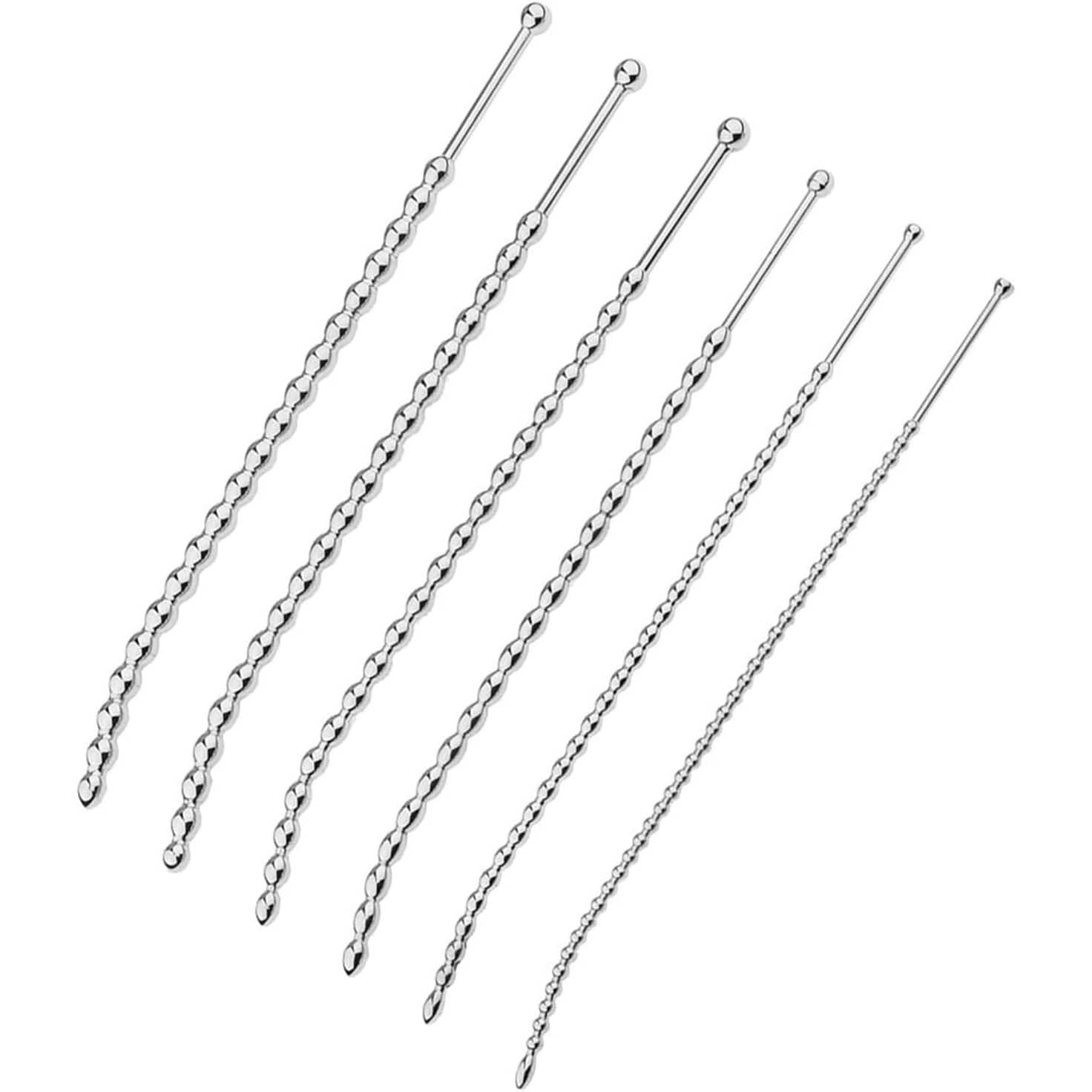 6 Set Penis Plug Dilator Harnröhre Edelstahl Dilator Prostata Massage Katheter Stimulator Harnröhrenstimulation Sex Spielzeug Für Die Männer Für Anfänger Und Profis(9mm)