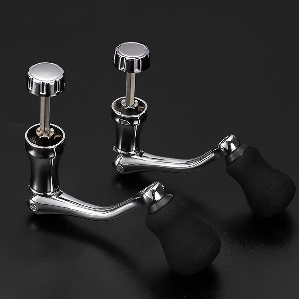 スピニングリールパーツ 金属製 ハンドルノブ Amazon.co.jp: ノーブランド品 スピニングリールハンドル メタル製