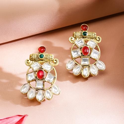 Image of Rubans Necklace Set Gold Plated Traditional Jewellery Gift for Women & Girls