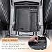 TACORBO Center Console Organizer Compatible with Subaru Forester 2019 2020 2021 2022 2023 2024 Accessories,Armrest Secondary Storage Box ABS Insert Glove Box Tray, Black Trim