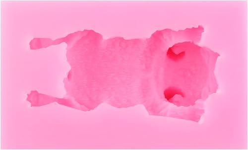 Miniatura 7 de Molde de silicona para perro dormido, Corgi, Bulldog Francés, para pasta de goma, azúcar, caramelo de chocolate, decoración de tartas, juego de 4