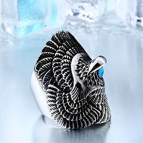 Image of Genuine Stainless Steel Ring for Men Fashion Punk Rock 3D Animal Rings