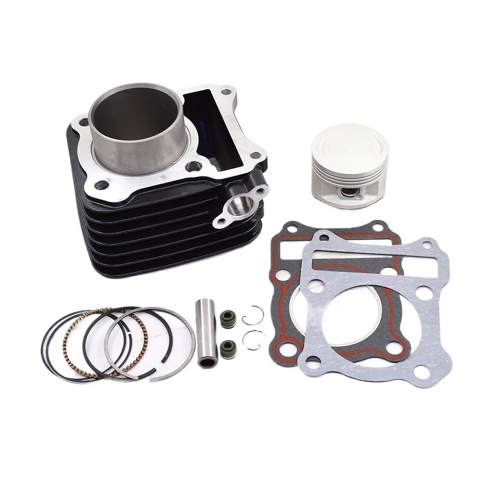 Kit cylindre piston moto 125cc RKV125 et RKS125 avec joint de reconstruction chemise noire