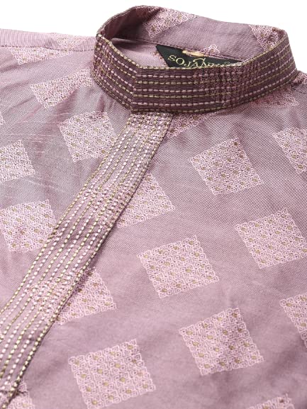 Sojanya (Since 1958 Jacquard Silk Self Design Indian Traditional Ethnic Dresses Kurta Churidar Pyjama Set4