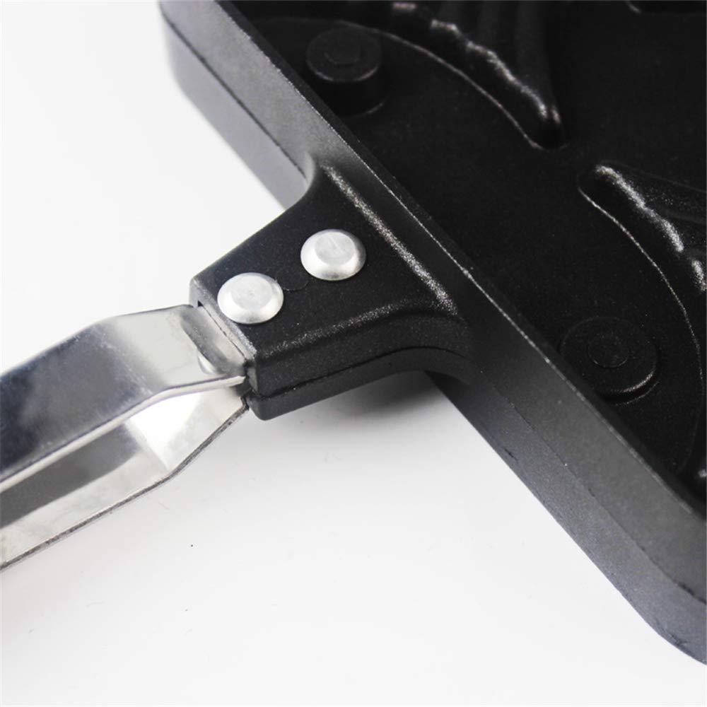 Gofrera Molde para gofres, Fabricante de la galleta antiadherente, Domésticos de Cocina de gas para Gofres, Tostadora, Emparedado, Desayuno y Más#6