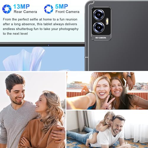 Image of Tablet Android Tablet 11 Inch with 16GB+256GB+2TB Expand, 8600mAh, Support, 5MP+13MP Dual Camera, Bluetooth 5.0, Octa-Core 2.0 GHz, 5G WiFi, 2026 lastest HD Screen Tablet with Keyboard and Mouse, Grey