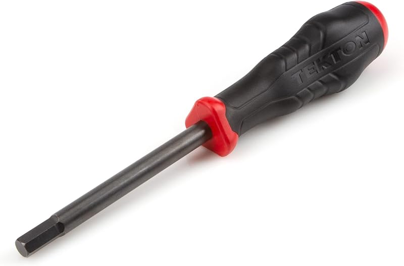 Chave de Fenda TEKTON com Ponta Sextavada de 8 mm, Cabo de Alto Torque e Lâmina com Óxido Negro DHX21080