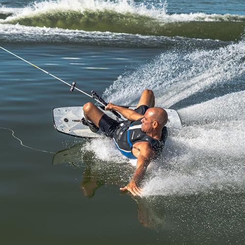 image for Hyperlite Murray Wakeboard with Open-Toe Adjustable Team Bindings Wake