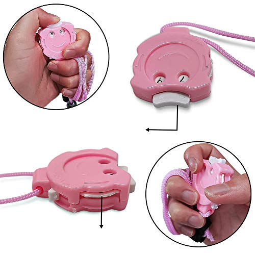 1 Piece Row Counter Knitting Counter Stitch Counter Stitch Marker Counter Pendant Style Knitting Crochet Stitch Marker Manual Knitting Tool for Home Travel, Pink - Thumbnail 4