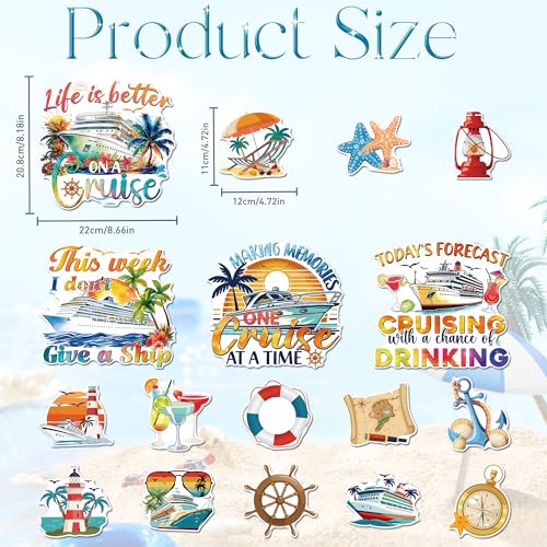 17 imanes decorativos magnéticos para puertas de crucero miniatura 2