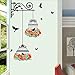 Produktbild vovo Vovotrade Vogelkäfig Dekorative Malerei Schlafzimmer Wohnzimmer TV Wandaufkleber Wandbild (Mehrfarbig)