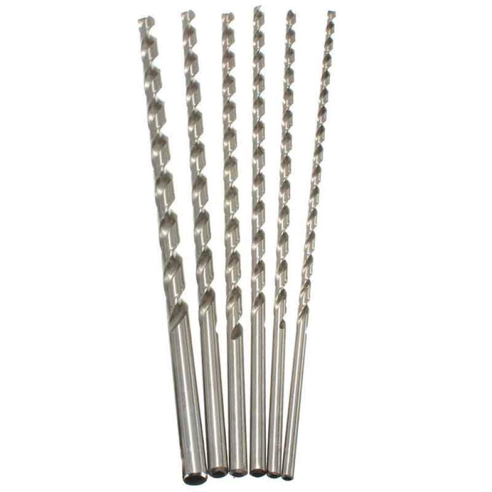 Twist Bohrer 6/7/8/9/10 / 12mm Durchmesser extra langer HSS Hacken Schaft Schnecke Spiralbohrer Set 350mm