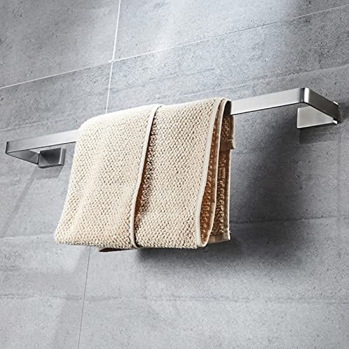 Acier inoxydable SUS 304 pour ce rack de serviette poli de 80 cm au design argenté durable