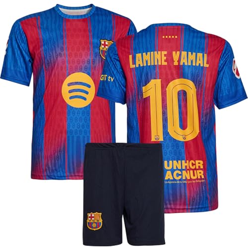IHIMI Lamine Yamal Trikot Kinder Set 2026 Barcelona Heimtrikot Blau Rot mit...