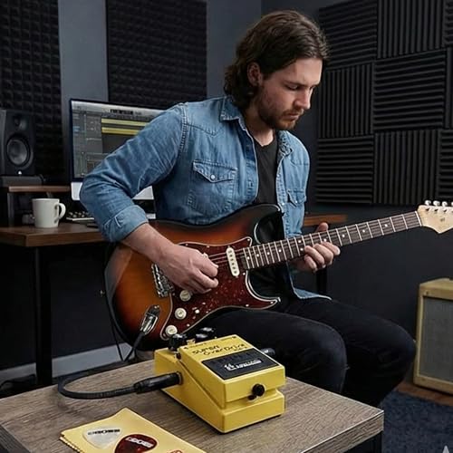 Image of Boss SD-1W Waza Craft Super Overdrive Bundle with Gearlux Instrument Cable, Patch Cable, Picks, and Austin Bazaar Polishing Cloth