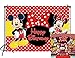 Fondo de fotografía de ratón de dibujos animados rojo para niños niñas suministros de fiesta de feliz cumpleaños Fondo Baby Shower Photo Booth Studio Props decoración de mesa de pastel 1.5x0.9m