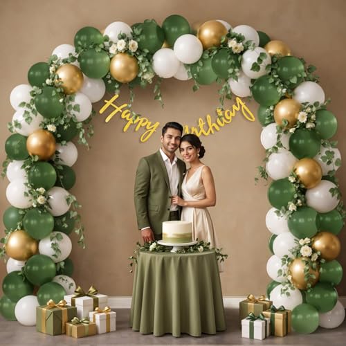 Image of Party Propz Happy Birthday Decoration Kit - 49 Pcs, Birthday Decoration Items with Artificial Vine -2 Pc, Balloon Decoration Kit for Kids,Bday Decoration Kit Combo for Boys & Girls (Cardstock,latex)