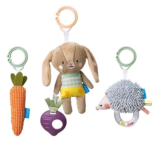 Image of Taf Toys Developmental Gift Set with 3 Activity Toys for Newborns & Up Development, use on a Wooden bar, Montessori for Infant Toys 0-6 Months Babies