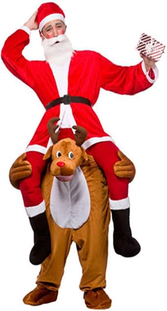 Christmas Carry Mascot Me Reindeer Ride On Costume Ride on Costume