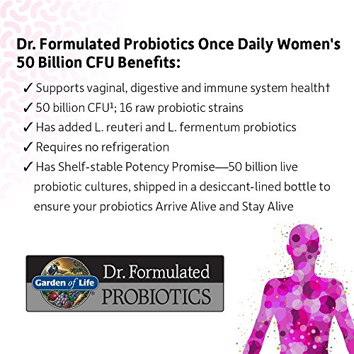 Garden of Life Probiotic Bundle: Dr. Formulated Once Daily Women’s & Men's Probiotics, 50 Billion CFU Shelf Stable, Non-GMO Probiotic for Men & Women with Prebiotic Fiber, 30 Capsules Each - image 3