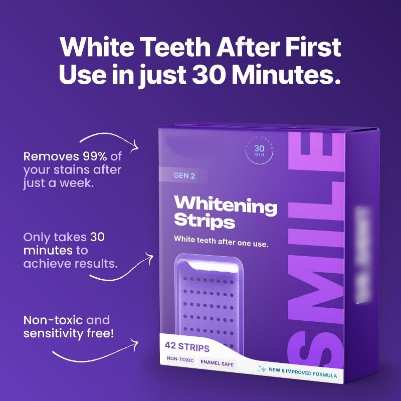 DrDent PURPLE WHITENING STRIPS(1 pièce - 42 pièces)