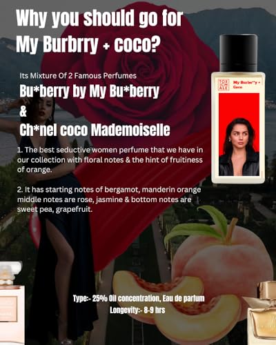 Image of TOXICMALE My Burbe**y + Coco | Perfect Long lasting Women's perfume for Daily use| perfumes for Women | Gift for her | TMA29 | 50 ml perfume | TM Perfume House