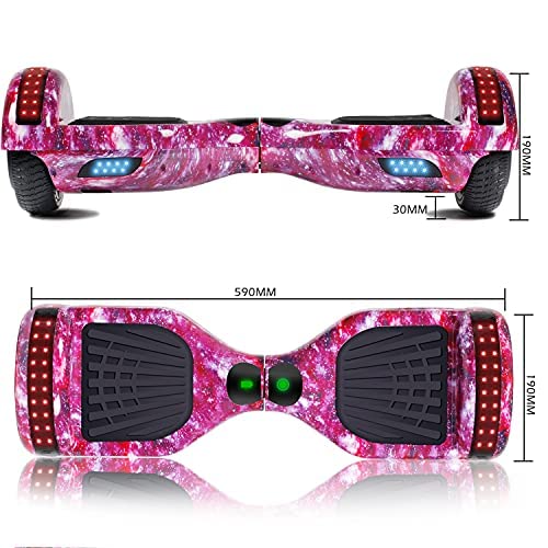 Image of LIEAGLE Hoverboard, 6.5 inch Self Balancing Scooter Hover Board with Bluetooth Wheels LED Lights for Kids Adults